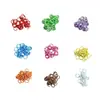 Liga de Zinco Colorida Tinta de Cozimento 10mm 8mm Argolas Abertas Material para Artesanato DIY Argolas de Conexão Acessórios para Enfeite de Celular Atacado