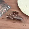 Pinza de Garra con Estampado de Mariposa, Pinza para el Cabello de Acetato de Lujo Ligero de Gama Alta, Accesorio para el Cabello para la Parte Posterior de la Cabeza, Pinza de Tiburón para Peinados Recogidos, Adecuada para Uso en Casa y al Aire Libre