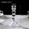 Portavelas de Cristal de Lujo Ligero, Decoración de Escritorio Estilo Nórdico, Taza de Vela para Aromaterapia en Casa, Accesorio Atmosférico para Fotos