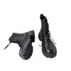 Botines transfronterizos Martin para mujer ins modernos 2020 Otoño Nuevo estilo británico suela gruesa combinan con todo con cordones botines cortos botines de una sola capa