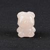 Cristal Natural Transfronteiriço Urso Morango Escultura Pedra de Cristal Minério Amostra Europeia e Americana Decoração de Casa Festivais Enfeites