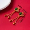 2026 Nuevo Aleación Goteo de Aceite Estilo Antiguo Año Nuevo Arena Oro Colgante Pulsera Cadena de Extensión Chapada en Oro Accesorios de Joyería DIY
