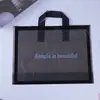 Saco para roupas atacado saco de presente plástico manual sacola de compras loja de roupas saco para roupas sacola tote PE impressa impressão