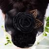 Flor de cabeza de enfermera Malla profesional para el pelo Bolsillo Malla para el pelo Disco para el pelo Pequeño Conjunto de red estilo Chanel Pasador de trabajo para el pelo Accesorios para el pelo