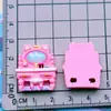 Dibujos Animados Lindo Conejo Armario Oso Cama Pegamento Cremoso DIY Funda para Teléfono Móvil Pasador Titular Hebilla para Zapatos Accesorios de Resina