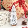 Nuevo Mini Árbol de Navidad Cedro Navideño Pino Afelpado de Escritorio Mesa de Exhibición para Ventana Regalo de Navidad Decoración Navideña