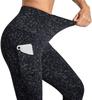 Calça Esportiva de Fitness para Crossborder Europeu e Americano, Tamanho Plus, Estampa Nova, Bolso Simples, para Montaria e Yoga XY610