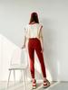 Versión Coreana Estilo Lulu Leggings Cropped Delgados de Cintura Alta para Primavera y Otoño para Mujeres Pequeñas Pantalones Tiburón