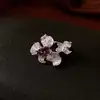Anillo Abierto Cuadrado de Circonita Bañado en Oro Real Moda Exquisita Estilo Lujo Ligero Anillo para Dedo Índice Joyería Versátil Retro Nicho