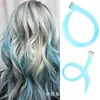 Adaptador de cabelo colorido de uma mecha de 22 polegadas para senhoras, clipe único, adaptador de cabelo liso, adaptador de cabelo invisível e sem costura para uso diário