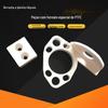 Peças em forma de PTFE branco resistente a altas temperaturas em PTFE Peças em forma de PTFE com manga de PTFE