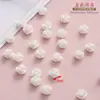 Flor de Resina Branca Pequena Rosa Acessórios Artesanal DIY Capa de Celular Estilo Antigo Acessórios de Cabelo Fazendo Materiais de Decoração