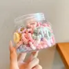 Coloridos pasadores de pelo de pulgar estilo coreano para niños y niñas, lindas diademas, dulces cordones para el pelo de niños, gomas elásticas de alta elasticidad, accesorios para el pelo