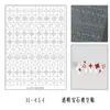 Suministros para Uñas Artísticas Pegatinas Transparentes Huecas con Piedras Preciosas, Plantillas para Pintura en Spray, Varios Estilos de Pegatinas Transparentes para Uñas con Piedras Preciosas Huecas
