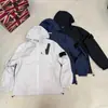 Jaqueta Funcional Corta-vento com Capuz para Homens e Mulheres da Ilha Bainha com Cordão Corte Reto Solto Roupa de Trabalho Funcional Italiana