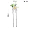 Ramillete de muñeca para novia, con rosas artificiales y tul blanco, perfecto para las damas de honor y sus grupos como decoración de muñeca