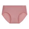 Calcinha Fresca de Cintura Média Sem Costura em Seda Gelo para Mulheres Modal Absorvente de Umidade Virilha Nude Calcinhas Femininas Simples e Fashion