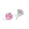 Brincos de Tarraxa Genuínos F136 Titânio com Cristais Swarovski Brilhantes para Lóbulo da Orelha e Hélice Acessórios de Joias para Piercing Liga de Titânio G23