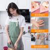 Delantal de cocina estilo coreano de algodón puro de princesa para cocinar en el hogar, impermeable y a prueba de aceite, para mujer, de moda, lindo estilo japonés, cintura