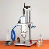 Máquina Neumática para Tapar Frascos, Máquina Automática de Bloqueo y Sellado para Polvo Liofilizado y Botellas de Aceite Esencial, Máquina para Tapar y Sellar Ampollas