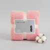 Toalla de forro polar de coral lisa gruesa absorbente suave regalo creativo toalla recuerdo de boda regalo de agradecimiento al por mayor toalla cuadrada