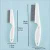 Peine para mascotas peine para pulgas de gato peine para pulgas de perro peine de plástico de dientes finos peine para mudar pelo peine de aguja de acero suministros para mascotas