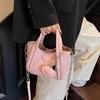 Bolso de mano tipo cesta de verduras estilo coreano, nuevo estilo, casual, tipo cubo, de alta gama, nicho, estilo coreano, versátil, moda, bolso de hombro