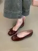 Primer Encuentro Zapatos de Ballet Rosa Nude 2026 Nuevo Francés Dulce Gentil Hada Lazo Belleza Impresionante