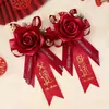 Nuevo ramillete de boda chino para novio y novia, padrino y dama de honor, ramillete de boda, juego completo de suministros para boda