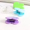 Lindo Clip Pequeño Acrílico con Forma de Corazón para Estudiantes, Adecuado para Sujetar Exámenes, Recibos, Fotos y Clips Multifuncionales de Oficina