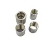 Conector reto de rosca interna para tubo de aço inoxidável 304, conector reto de rosca interna dupla para tubo redondo e tubo de água 1/2 polegada, 3/4 polegada, 1 polegada