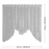 Cortinas Cortas de Encaje Estilo Americano, Media Cortina, Cortinas Divisorias, Cortinas de Puerta, Cortinas de Café, Pantallas Decorativas para Ventanas de Sala de Estar en Casa, Vintage
