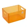 Caixa de Armazenamento para Mesa de Centro Dobrável Íons de Prata Antibacteriano PP Transparente Listra Vertical Organizador para Bancada de Gabinete de TV para Uso Doméstico