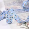 Cinta de gasa floral de doble cara estilo coreano, lazo para el cabello, accesorios para ropa, embalaje de regalo, sombrero, cinturón, material, accesorios.
