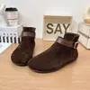 Otoño 2026 Nuevas Botas Martin Planas de Cuero Mate con Cremallera Lateral para Mujer, Casual Retro Cómodas Versátiles tipo Birkenstock
