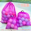 Bolsa de Almacenamiento para Pelotas de Playa Gran Capacidad Cesta de Almacenamiento para Pelotas Rebotantes Infantiles Bolsa de Malla Lavable Transpirable Bolsa Blanca