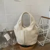 Bolso de Mano Simple Nuevo Estilo Coreano Otoño e Invierno Pana Bolsa de Gran Capacidad Versátil para Viajes de Negocios de Mujer Bolsa de Tela de Comercio Exterior para Mujer