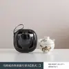 Set de Viaje de Té Éxito Instantáneo Taza Cerámica Portátil de Servicio Rápido con Bolsa de Transporte Set para Acampar al Aire Libre Preparación de Té