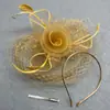 Faixa de Cabeça com Penas Amazon Headwear Acessórios de Noiva Europeus e Americanos Baile de Formatura Headwear de Renda Retrô Véu Cartola Acessórios de Cabelo