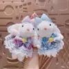 Chaveiro de Pelúcia de Coelho Princesa Fofo Original Alto Valor de Cor Celebridade da Internet Vestido de Fantasia Coelho Pingente de Bolsa de Presente Pequena Joia Pequena