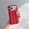 Capa de celular iPhone 17 com padrão de lichia de luxo e Airbag, capa semi-coberta 16promax para iPhone 17pro com resfriamento rígido