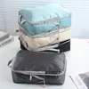 Bolsa de almacenamiento para viajes y actividades, juego de cuatro bolsas para clasificación y organización de ropa para viajes de negocios y de placer, almacenamiento de equipaje portátil