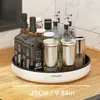 Prato Giratório de Cozinha Multifuncional para Bancada Porta-Temperos 360° Giratório Porta-Objetos Bandeja Organizadora Caixa Organizadora de Cosméticos