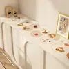 Mantel de Mesa Dibujos Animados para Aparador, Tapete Protector para Encimera de TV, Mantel de Lujo Ligero de Gama Alta, Tapete Antigrasa para Zapatero sin Lavado