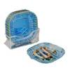 Prato para Cuspir Ossos Doméstico Leve Luxo Transparente Pequeno Prato Prato de Grau Alimentício Mesa de Jantar Prato de Frutas Prato para Cuspir Ossos Prato