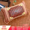 Alfombrilla Refrigerante de Bambú con Hojas de Té de Verano Almohada Almohada Dura Individual Verano Adulto Mahjong Seda Helada Ratán Fresco Dormitorio Almohada para Estudiante
