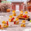 Micro-Paisaje Creativo Dibujos Animados Lingote de Año Nuevo Muñeco de Pony Accesorios Decorativos DIY Mini Coche Adornos Pequeños Zhuoman