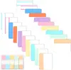 Etiquetas de índice de color transfronterizas notas adhesivas transparentes impermeables y escribibles pegatinas de notas adhesivas translúcidas etiquetas adhesivas de fuerte adhesivo