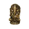 Latão Estilo Vintage Deus Tailandês da Riqueza e Figura de Ganesha Decoração de Mesa Artesanato Colecionável Ornamento de Mão
