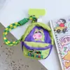 Bolsa de Monedas con Candado Creativa de Colores Muñeca de Dibujos Animados Teléfono Móvil Linda Creativa Funda para Teléfono Móvil Bolso de Mano Cuerda Corta Pequeña Universal